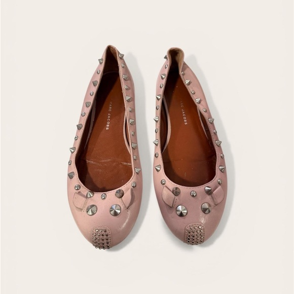 Marc Jacobs Shoes - Marc Jacobs Blush Studded Flats